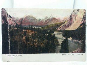 Vintage Antique Postcard Lower Bow Park Banff Western Canada c1910