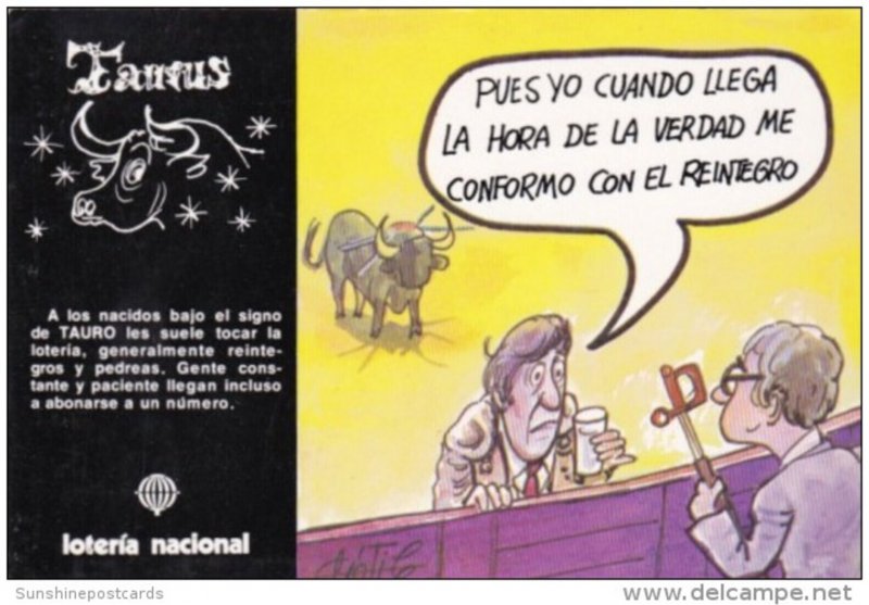 Advertising Loteria Nacional Spain Taurus