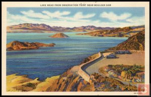 Lake Mead from Observation Point near Boulder Dam, NV