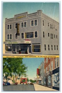 c1940 Lee's Hotel White Mountain Exterior View Littleton New Hampshire Postcard