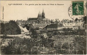 CPA VALOGNES - Vue générale prise des Jardins (138077)