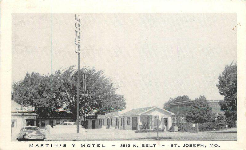 Auto 1959 Martin's Motel Roadside St Joseph Missouri National Press 1862
