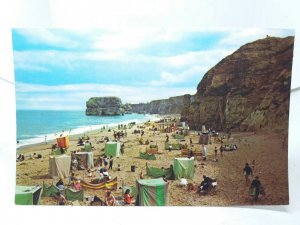 Changing Tents on Marsden Beach Lincolnshire New Unused Vintage Postcard 1970s