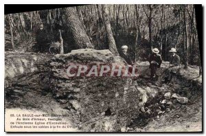Old Postcard La Baule Sea Loire Inf Wood of Love Remains of ancient church Es...