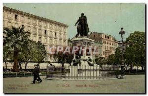 Postcard Statue Old Nice Massena