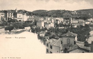 France, Vue Generale Cannes, Alpes-Maritimes Cote d'Azur, Vintage Postcard