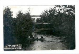 LP01   Blue Earth,  Minnesota, RP, Bridge postcard,   