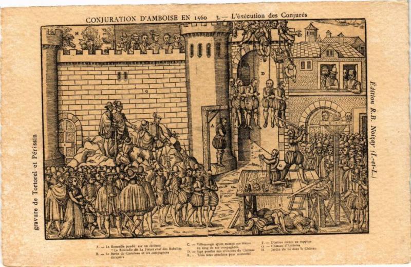 CPA Conjuration d'AMBOISE en 1560 - L'éxécution des Conjurés (229291)