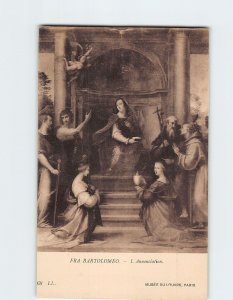 Postcard The Annunciation By Fra Bartolomeo Musée du Louvre Paris France