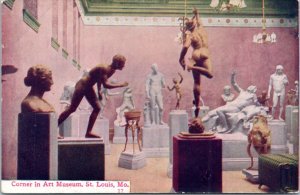 Postcard MO St. Louis - Corner in Art Museum - M.S. McDermott