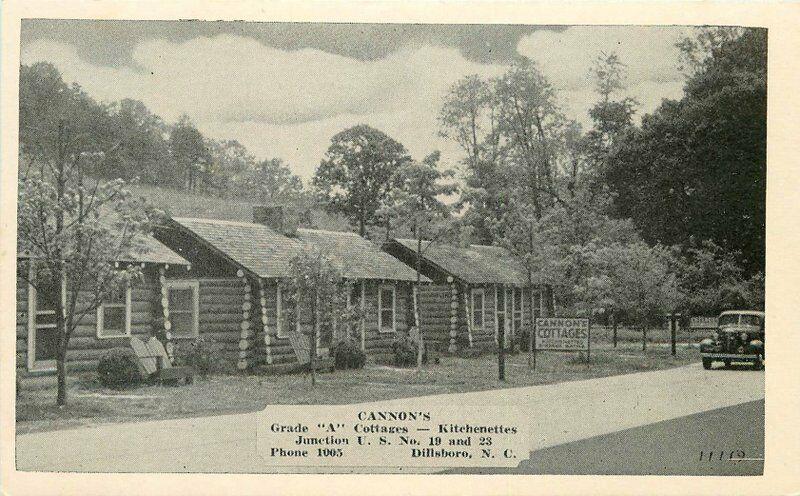 Auto Cannon's Cottages Kitchenettes Kaeser Blair #1119 1930s Postcard 493