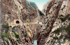 Gorges du Chabet tunnels Algeria semi-modern postcard