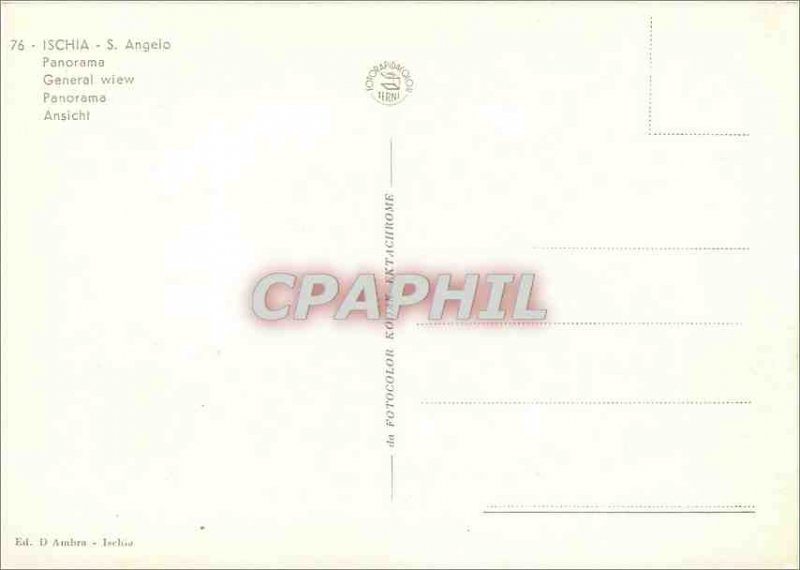 Postcard Modern Ischia panorama