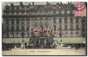 Old Postcard Lyon Fontaine Bartholdi