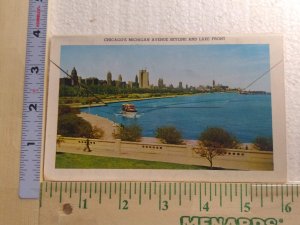 Postcard Folder Chicago's Michigan Avenue Skyline And Lake Front, Chicago, IL