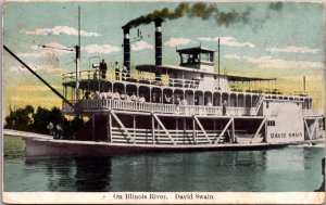 Postcard Steamer on the Illinois River
