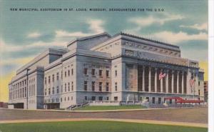 Missouri St Louis Municipal Auditorium Headquarters For The U S O