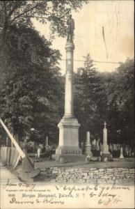 Batavia NY Civil War Morgan Monument c1905 Postcard - Rotograph