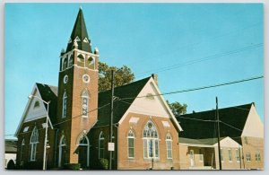 Seaford Delaware~Mt Olivet Methodist Church~Belltower~Stained Glass Window~1950s