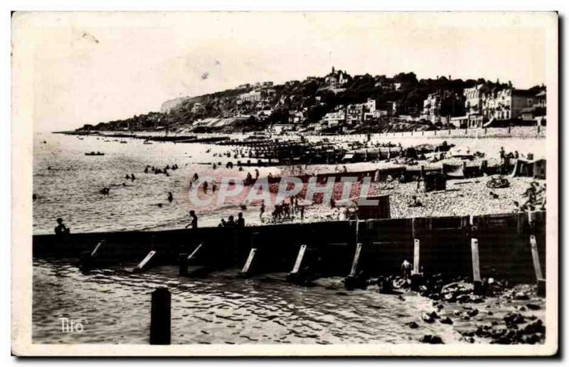 Old Postcard Le Havre View Ste Adresse The Beach