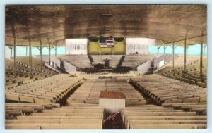 LAKE CHAUTAUQUA, New York NY ~ Handcolored AMPHITHEATRE Interior  Postcard