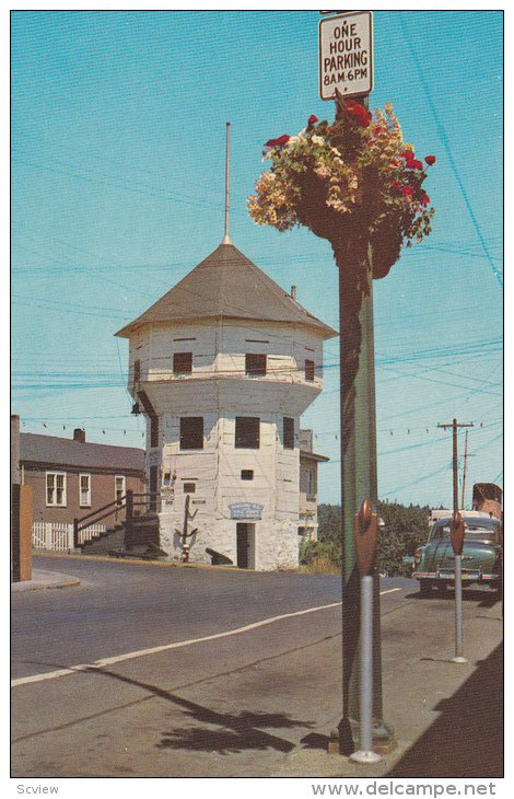 The Bastion and Flower Baskets, Nanaimo, British Columbia, Canada, 40-60s