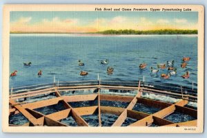 1940 Pennsylvania Vintage Postcard Fish Bowl Game Preserve Upper Pymatuning Lake