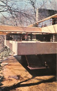 FALLINGWATER Frank Lloyd Wright House 1960s Postcard Pennsylvania