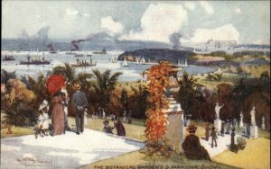 Tuck Sydney Australia Orient Liner Botanical Gardens c1910 Vintage Postcard