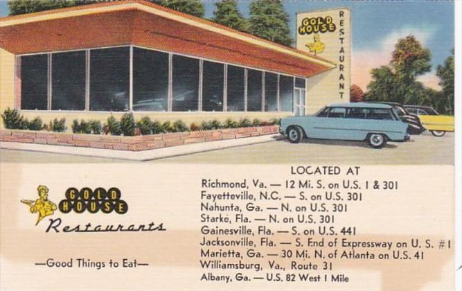 Advertising Gold House Restaurants