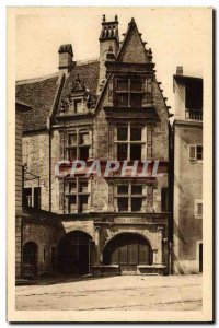 Postcard Old House Sarlat Renaissance Or Was born Etienne de la Boetie Bank C...