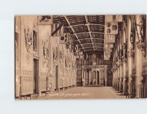 Postcard St. Georges Hall Windsor Castle Windsor England