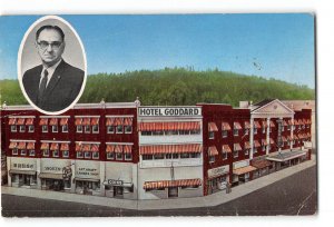 Hot Springs Arkansas AR Creased Damaged Vintage Postcard Hotel Goddard