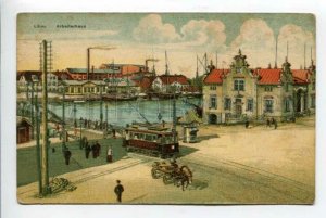 426149 Latvia Liepaja LIBAU TRAM Vintage postcard