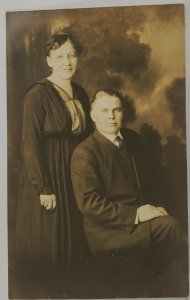 Rppc Portland Oregon Couple At Markham Studio c1910 Postcard R7