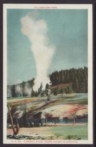 Firehole River,Grand Geyser,Yellowstone Postcard