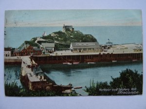 Devon ILFRACOMBE Harbour and Lanten Hill c1904 Postcard by Hartmann