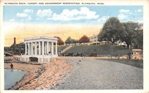 Plymouth Rock in Plymouth, Massachusetts Caopy & Government Reservation.