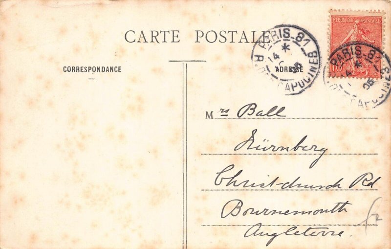 France 1905 Musee de Cluny Museum Paris vintage postcard