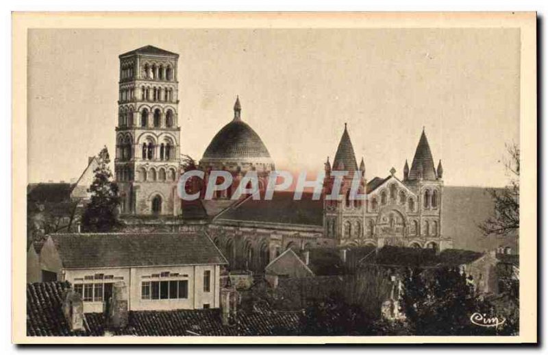 Postcard Old Angouleme Charente Cathedrale Saint Pierre Monument hist