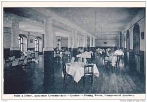 Salle a Diner , Academie Commerciale, Quebec , Canada , 20-30s