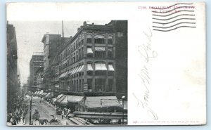 ST. LOUIS, MO Missouri ~ STREET SCENE Broadway & Ohio ~ 1904 Selige Co. Postcard