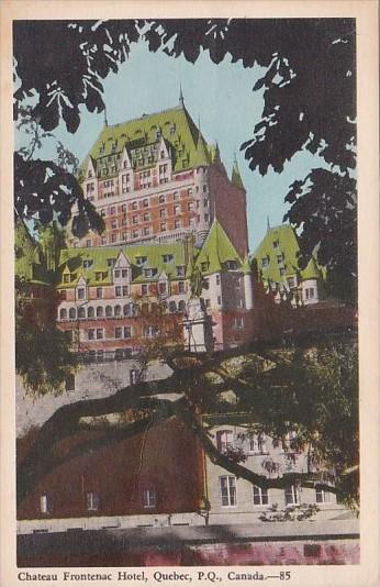 Canada Quebec Chateau Frontenac Hotel 1931