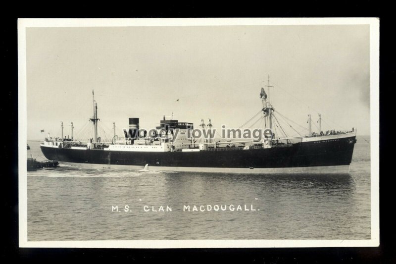 bf1006 - Clan Line Cargo Ship - Clan Macdougall - postcard by B Feilden