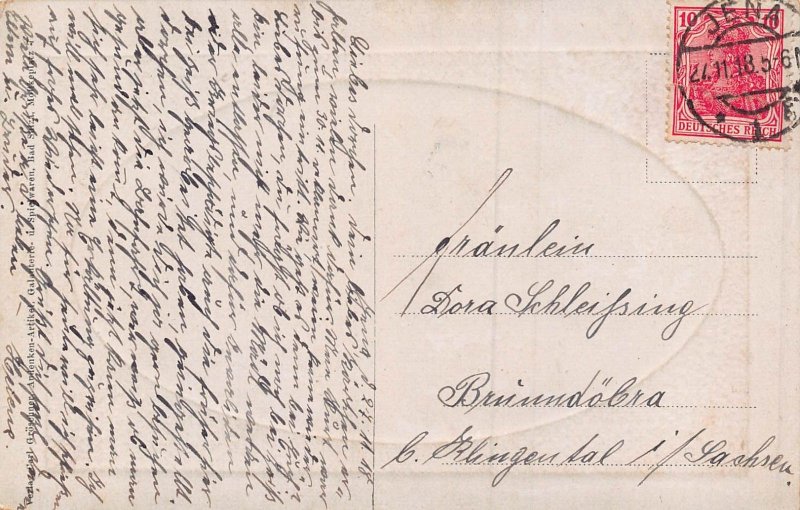 Bad Sulza Thuringia Germany~Bezerk II~1918 Tinted photo postcard