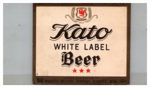 Kato White Label Beer Labell