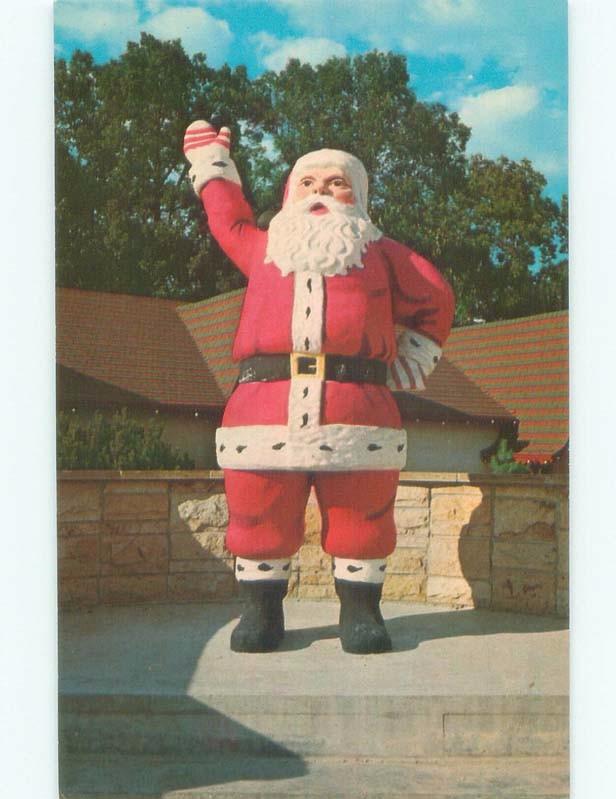 Pre-1980 SANTA CLAUS WAVING Santa Claus - Near Boonville & Evansville IN E8817