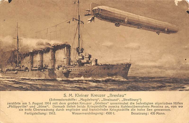 SM Kleiner Kreuzer Breslau Ship Unused 