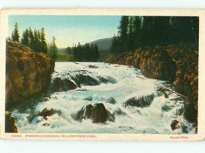 Vintage Post Card 10089 Firehole Cascade  Yellowstone  Park Wyoming   # 4377