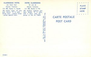 Postcard Clarendon Hotel Canada